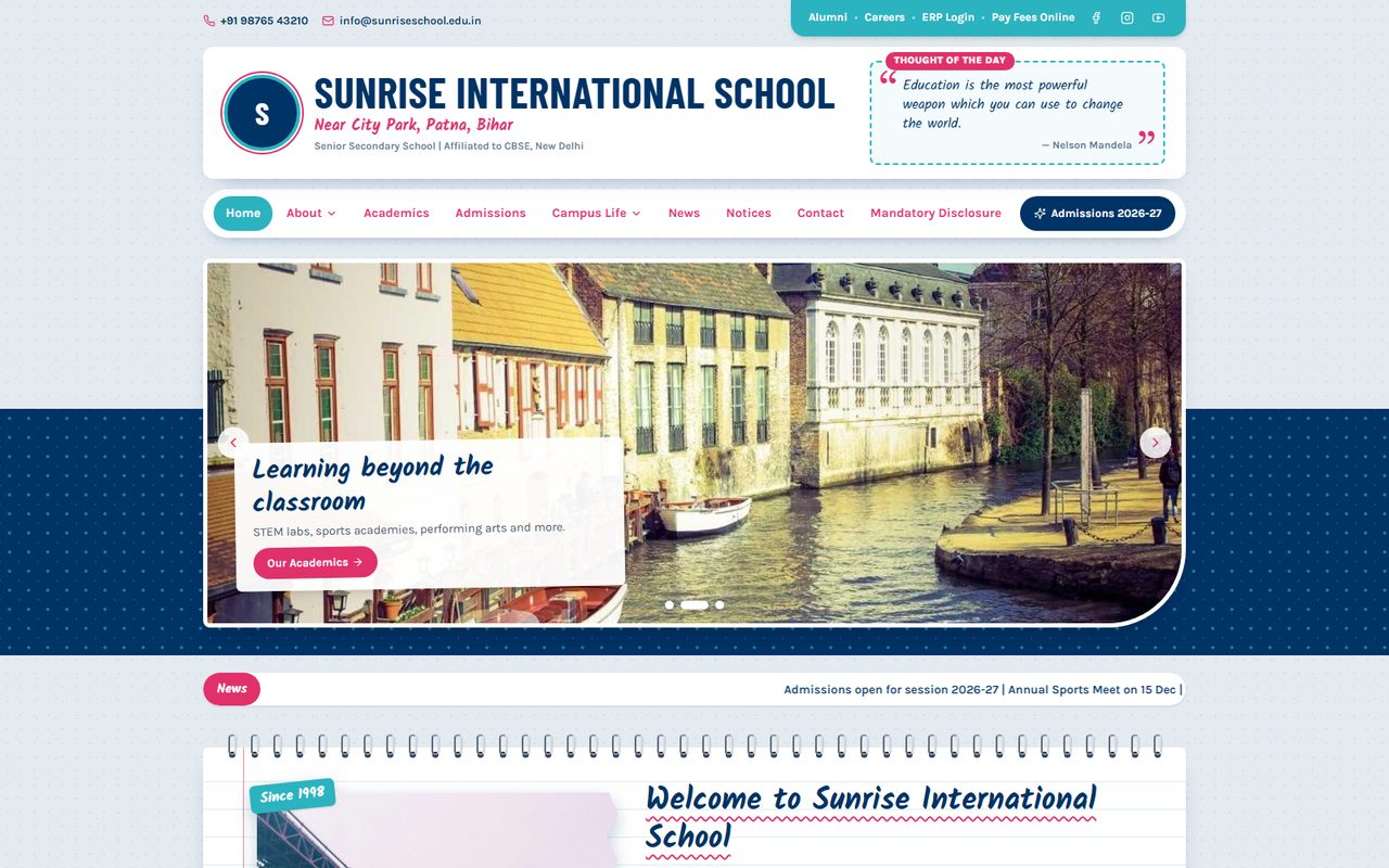 School Diary template