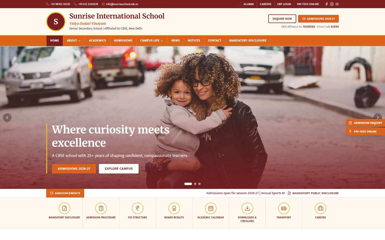 Sanskar Vidya Mandir template