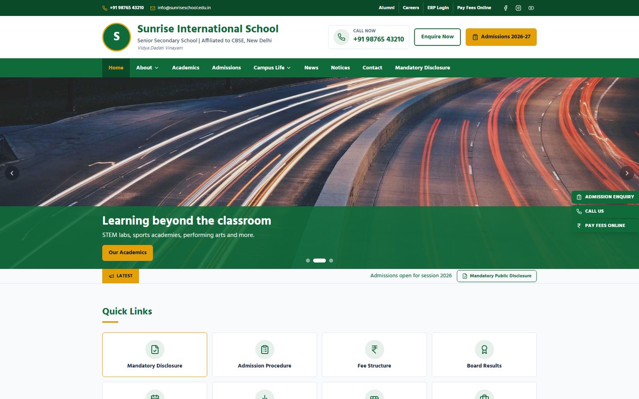 Shiksha Lite template